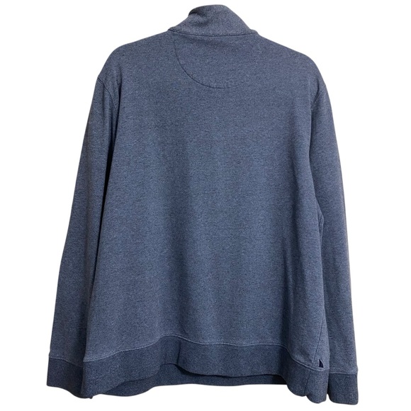 UNTUCKit Men’s Corral Heathered‎ Blue Quarter Zip Long Sleeve Sweater Size XL - Picture 3 of 8